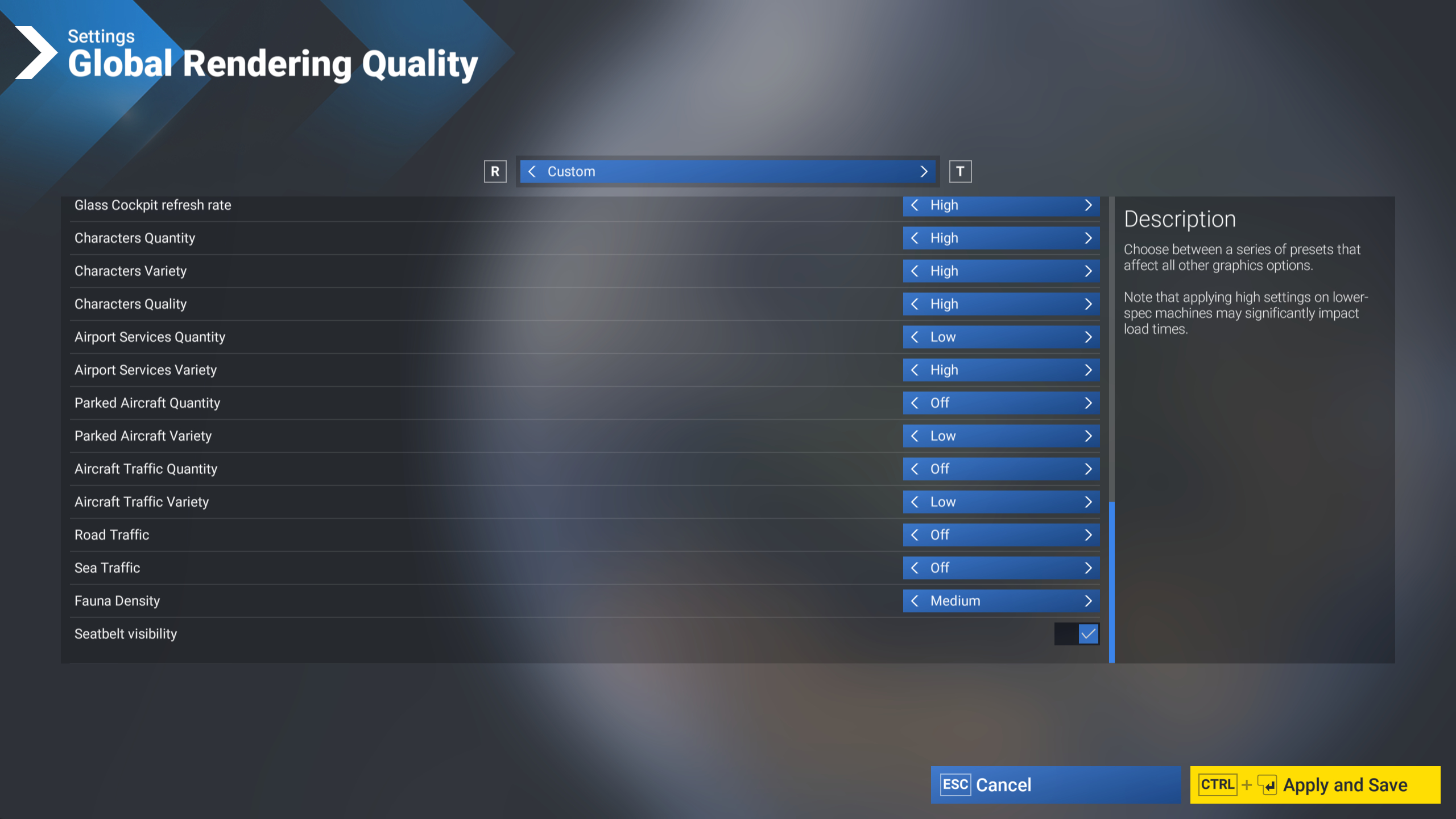 MSFS 2024 Graphics Settings